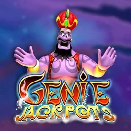 Official Jackpots logo: Genie Jackpots by Blueprint Gaming at Spinmacho Casino