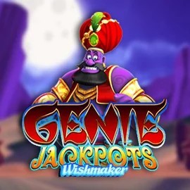 Genie Jackpots Wishmaker slot logo by Blueprint Gaming at Spinmacho Casino