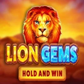 Lion Gems Hold and Win slot logo by Playson at Spinmacho CasinoLion Gems Hold and Win