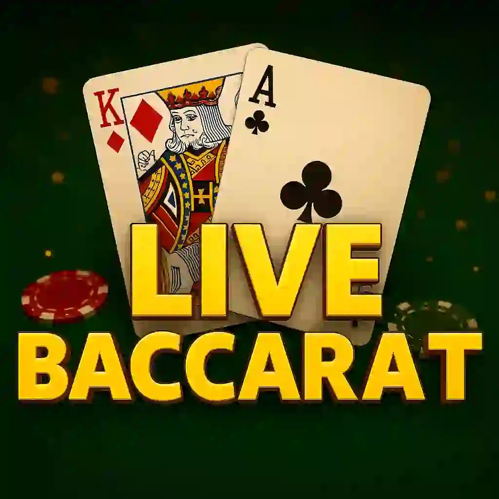 Live Baccarat slot logo by Pragmatic Live at Spinmacho CasinoLive Baccarat