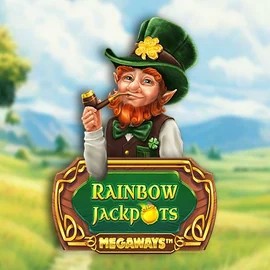 Jackpots logo of Rainbow Jackpots Megaways from Red Tiger Gaming at Spinmacho Casino