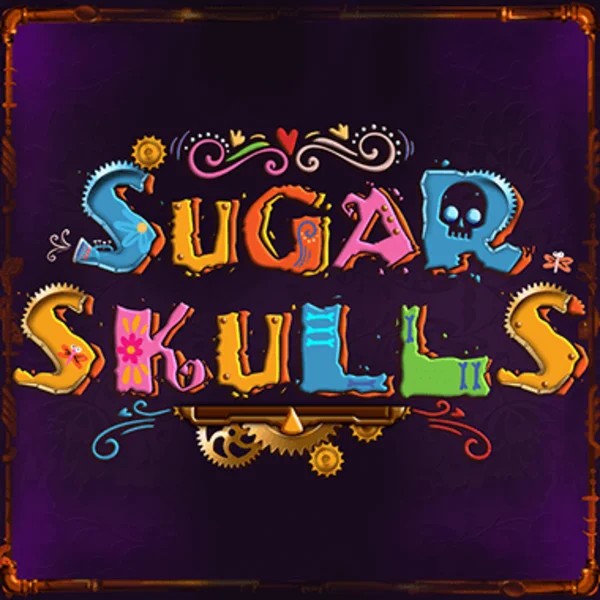 Logo of Sugar Skulls from Booming Games at Spinmacho Casino